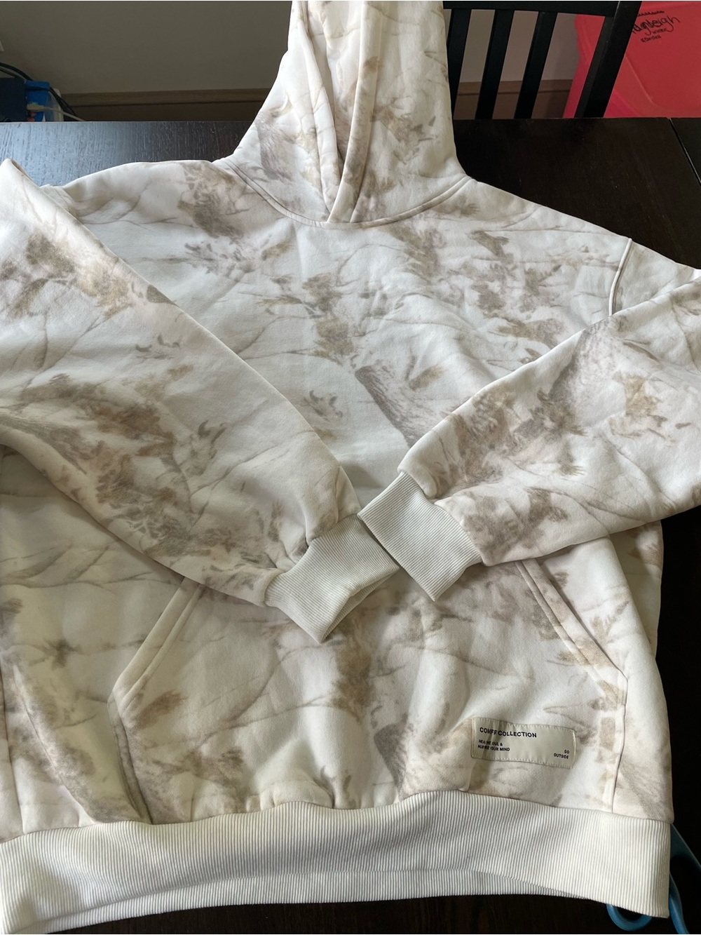 Comfrt Cream Camo (white bark) hoodie Sweatshirt
